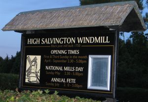 Photograph of the mill notice board.